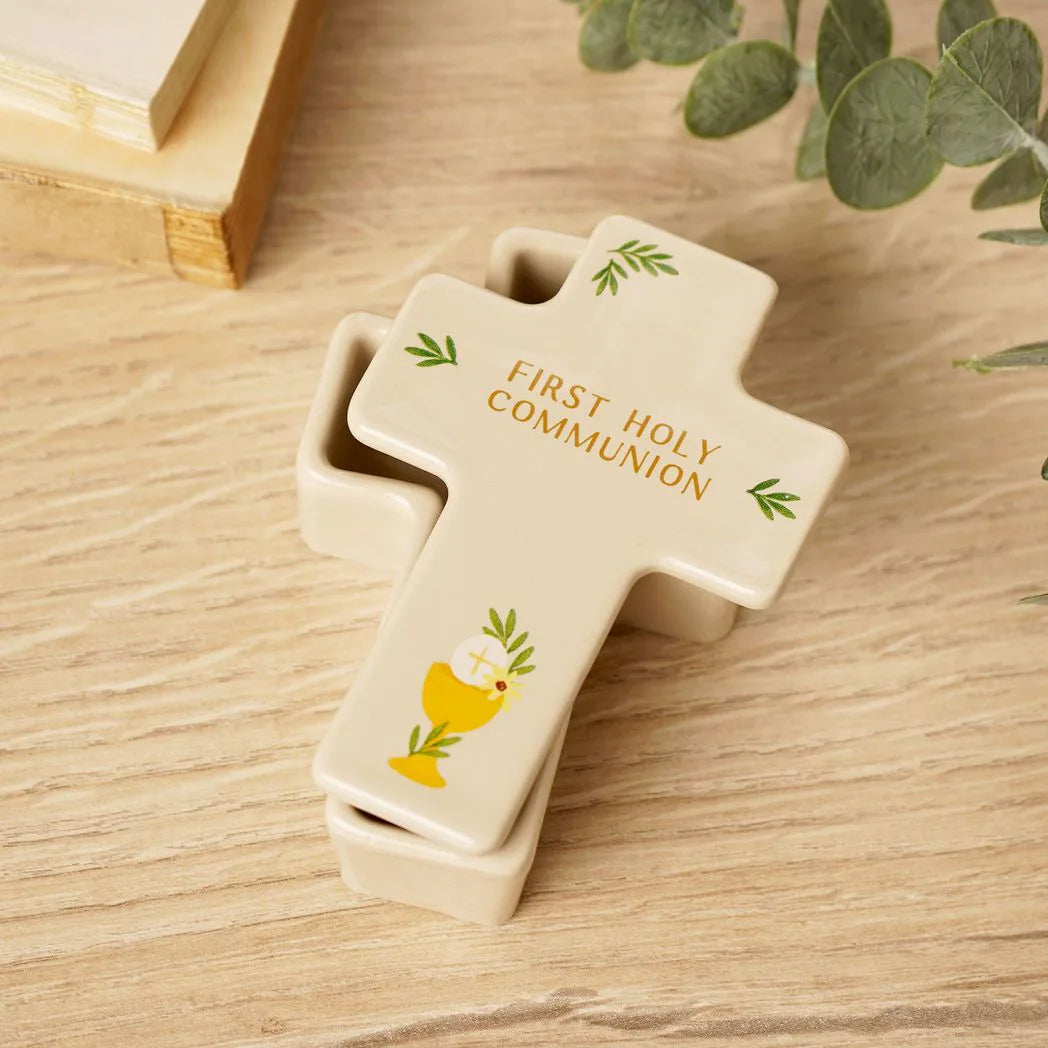 Faith & Hope Cross Trinket Box - Communion - image 2