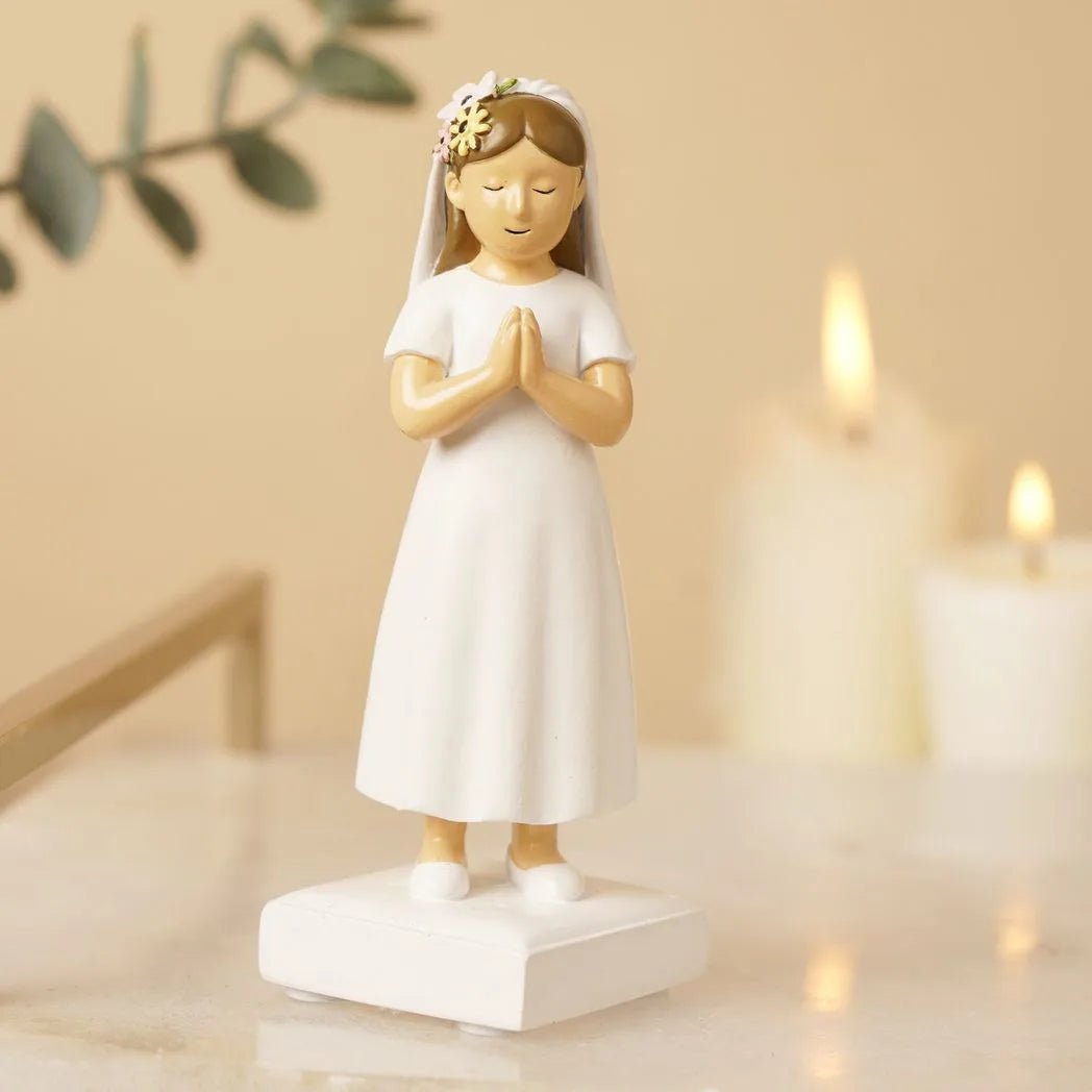 Faith & Hope Figurine - Communion Girl - Light Brown Hair - image 2