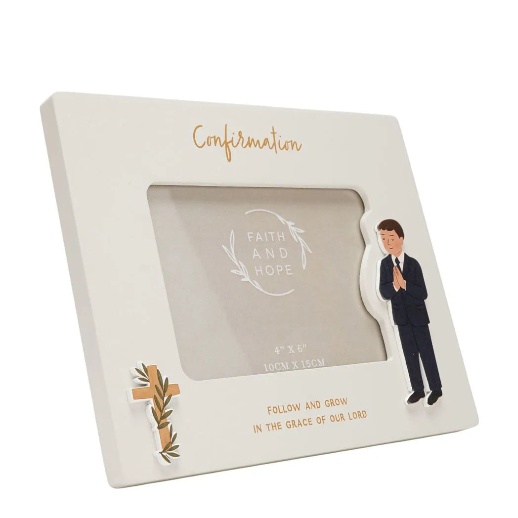 Faith & Hope Photo Frame 6'' x 4'' - Confirmation Boy - image 3