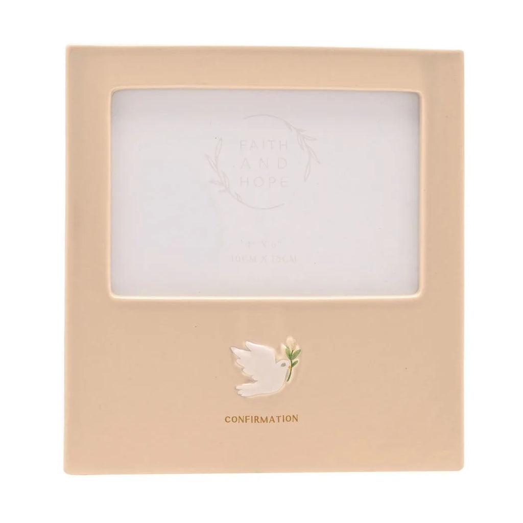 Faith & Hope Ceramic Frame 6'' x 4'' - Confirmation - image 3