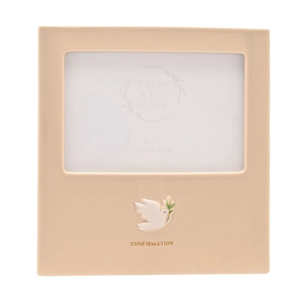 Faith & Hope Ceramic Frame 6'' x 4'' - Confirmation - image 3
