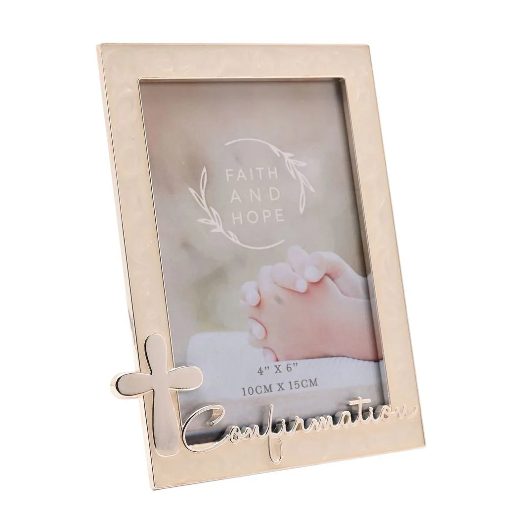 Faith & Hope Enamel Frame & Cross - Confirmation - image 3
