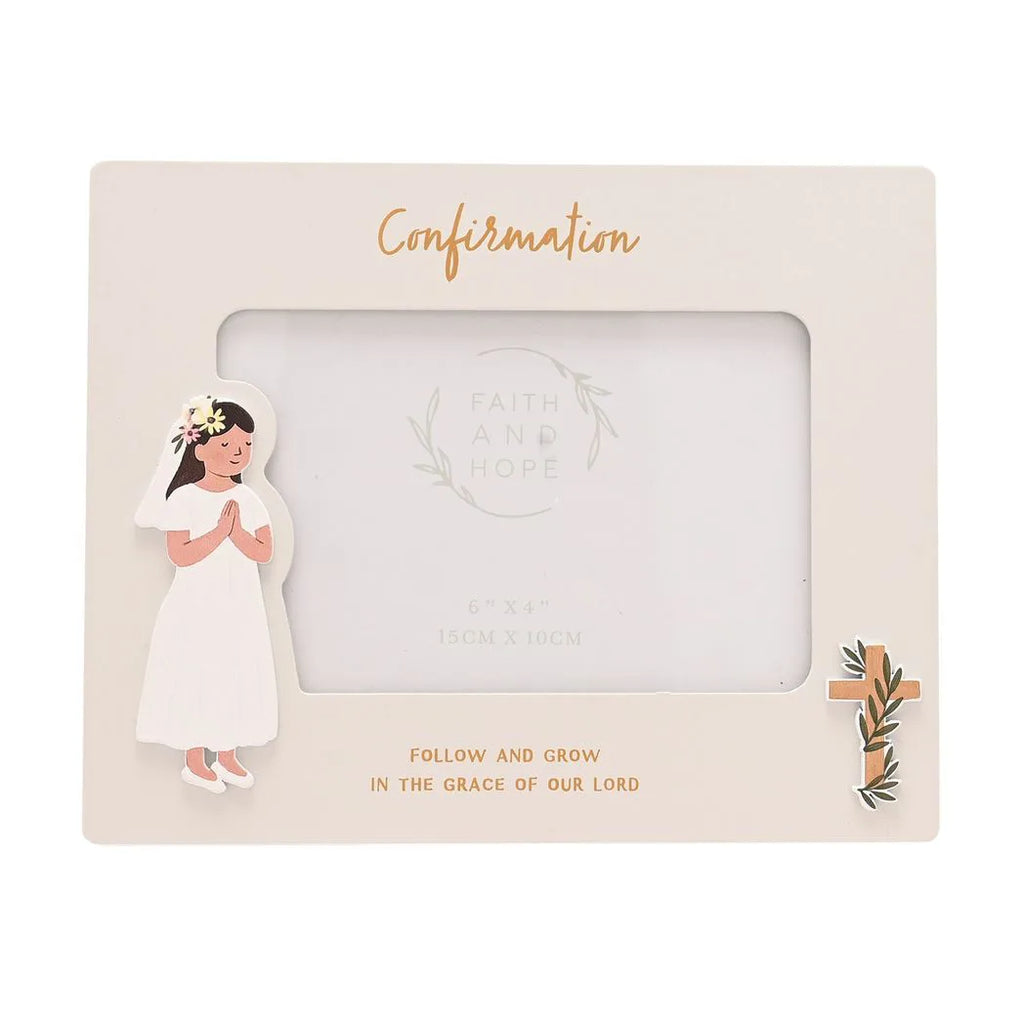 Faith & Hope Photo Frame 6'' x 4'' - Confirmation Girl - image 3