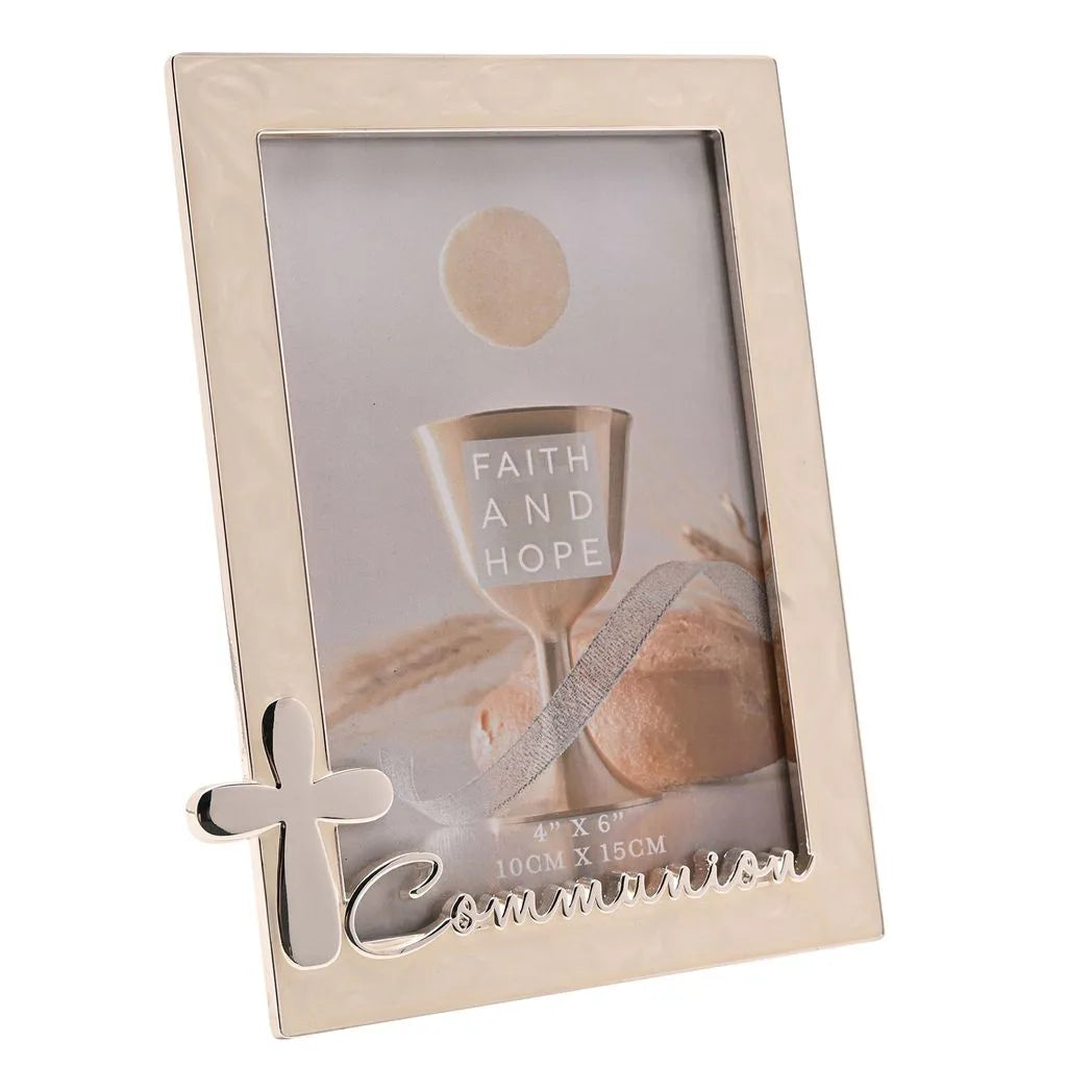 Faith & Hope Enamel & Silver Frame - Communion - image 3