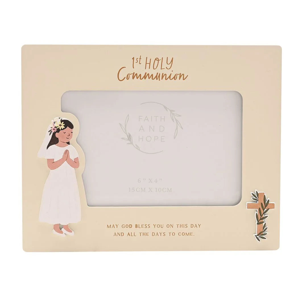 Faith & Hope Photo Frame 6'' x 4'' - Communion Girl - image 3