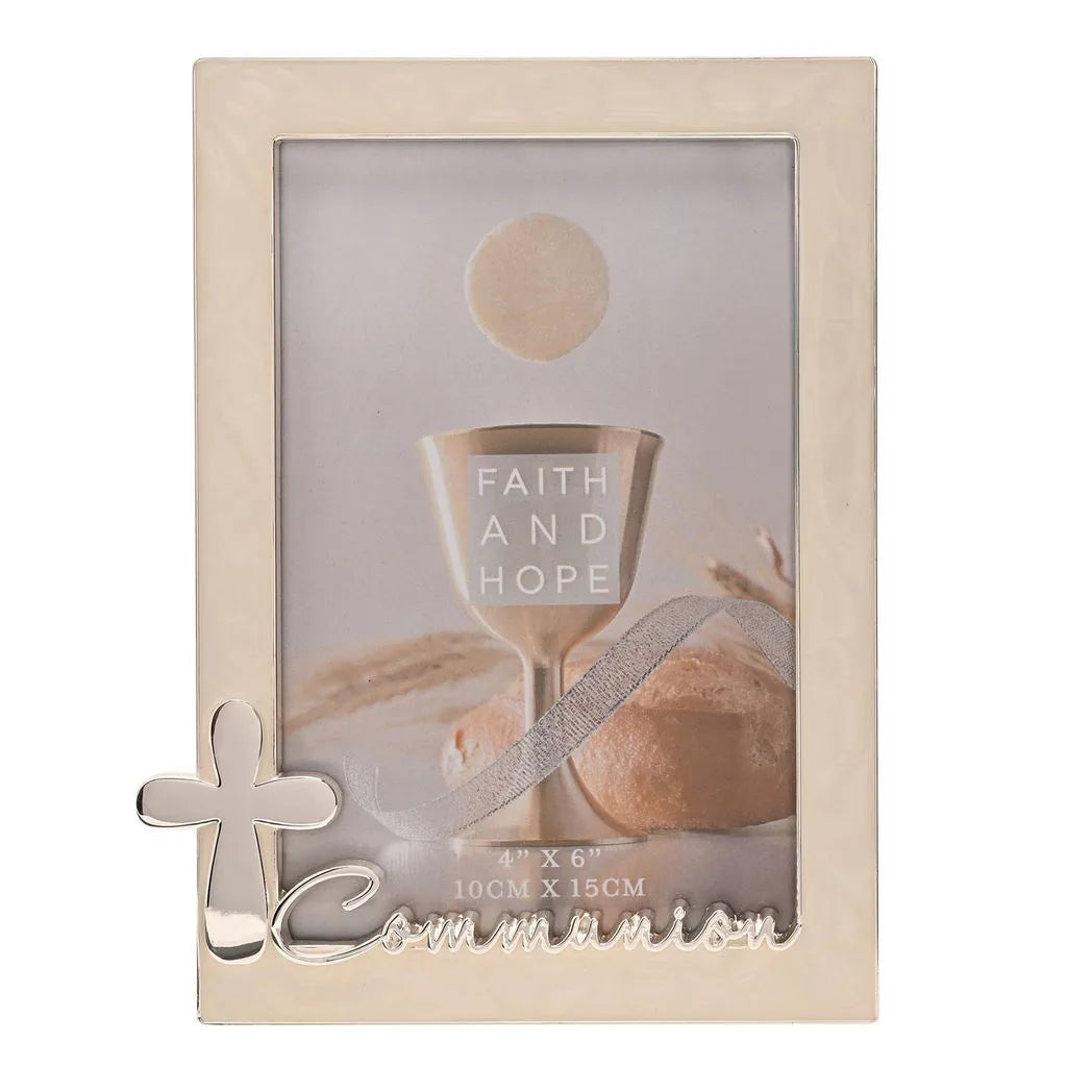 Faith & Hope Enamel & Silver Frame - Communion - image 4