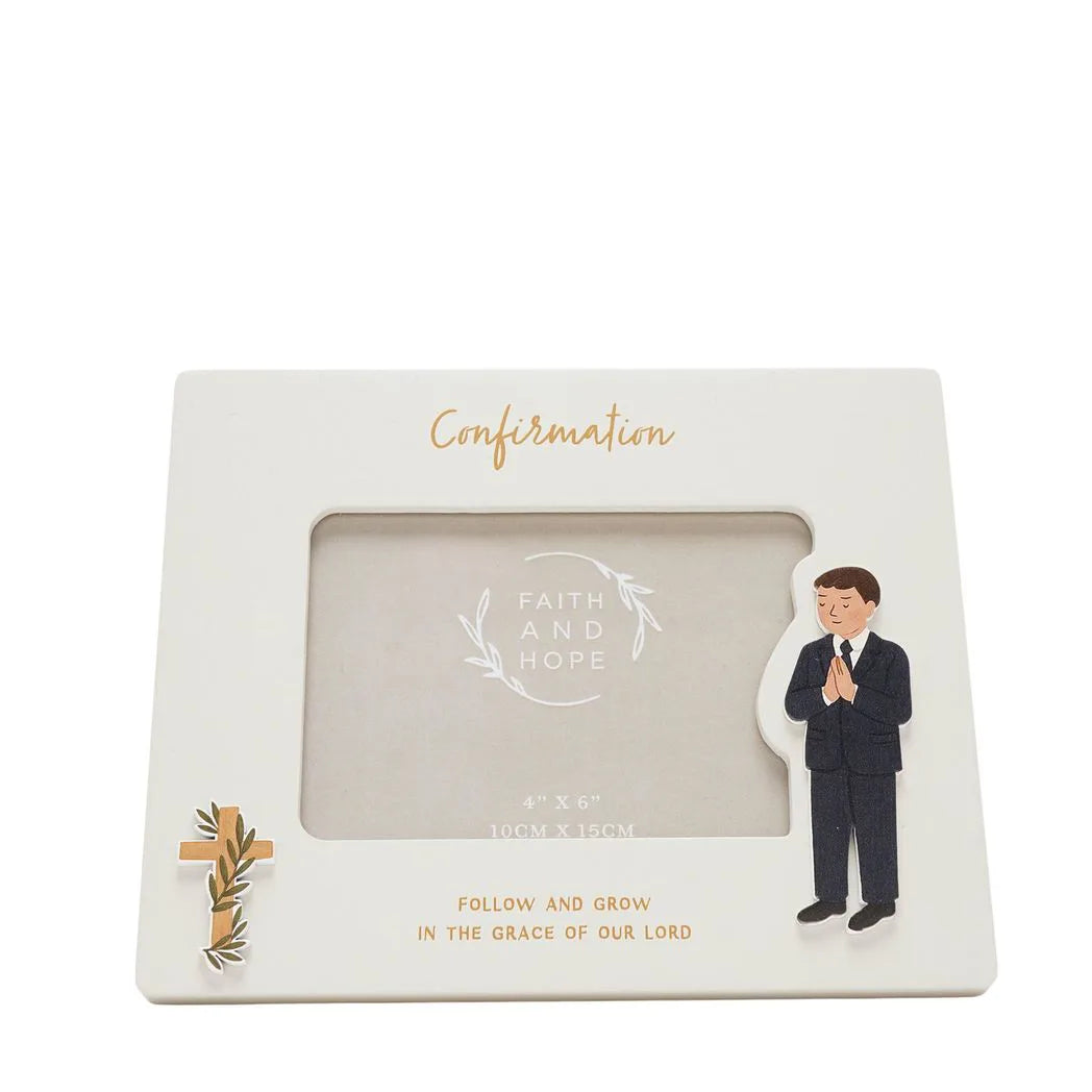 Faith & Hope Photo Frame 6'' x 4'' - Confirmation Boy - image 4