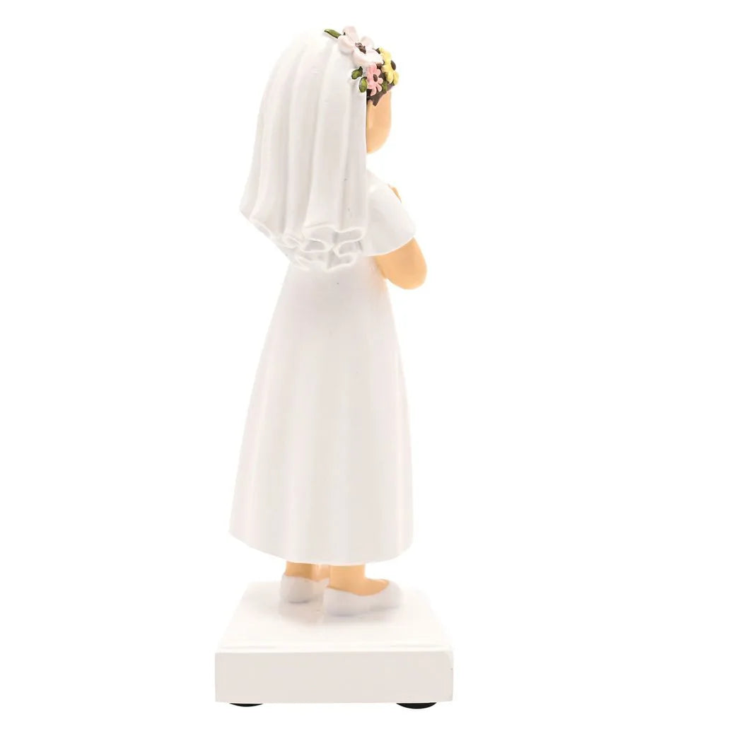Faith & Hope Figurine - Communion Girl - Dark Brown Hair - image 5