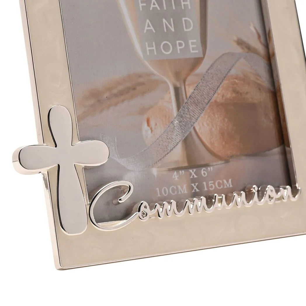 Faith & Hope Enamel & Silver Frame - Communion - image 5