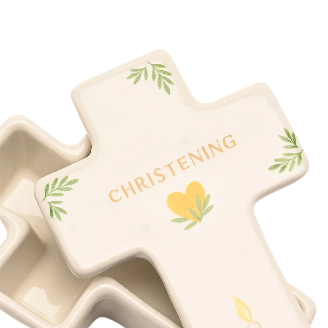 Faith & Hope Cross Trinket Box - Christening - image 5