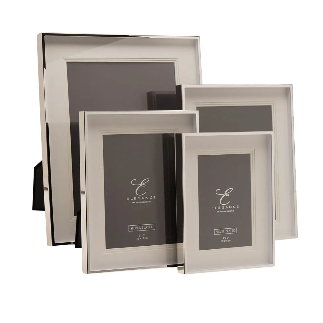 Elegance Silverplated Triple Layer Mount Photo Frame 5" x 7" - image 6