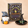 Halloween Witchy Home gift bundle with gonk oil burner, witch hat trinket dish and spell book storage box