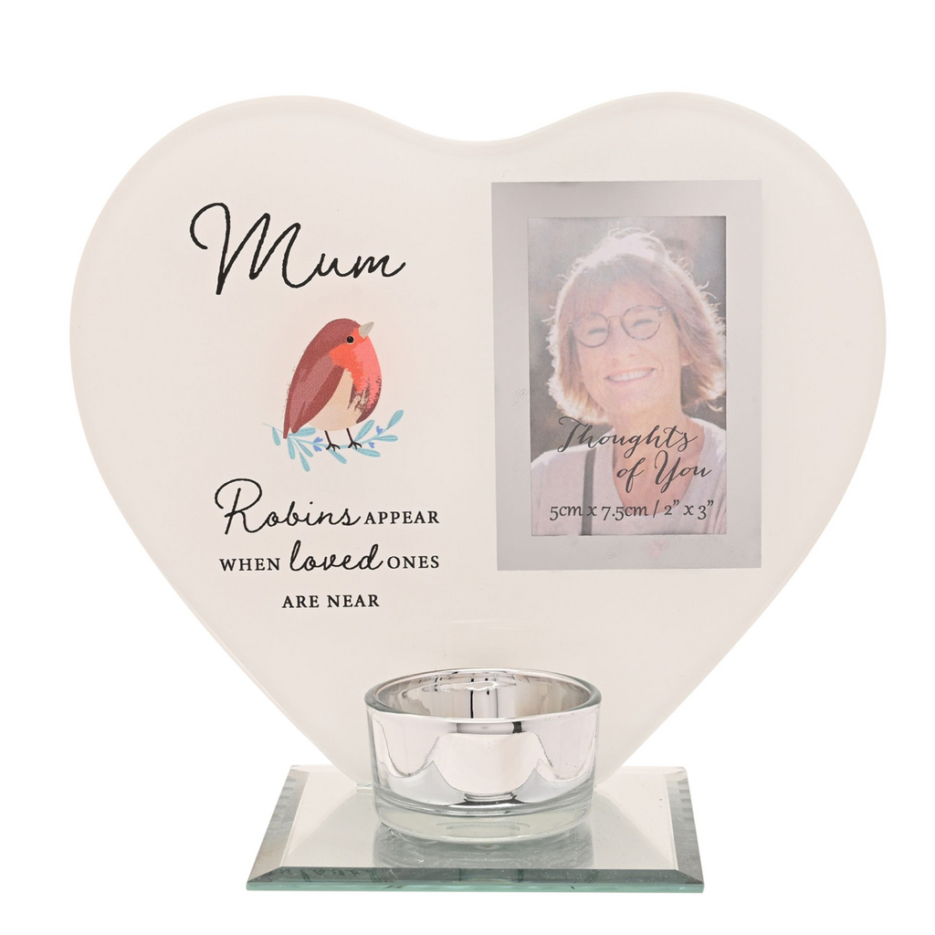 Thoughts of You Tea Light Holder with Photo - Mum