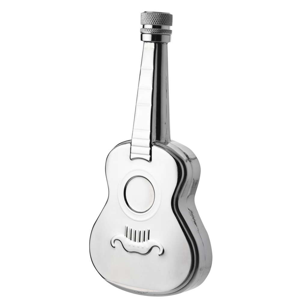 Harvey Makin Classic Hip Flask 5oz Mirror Polished - Guitar