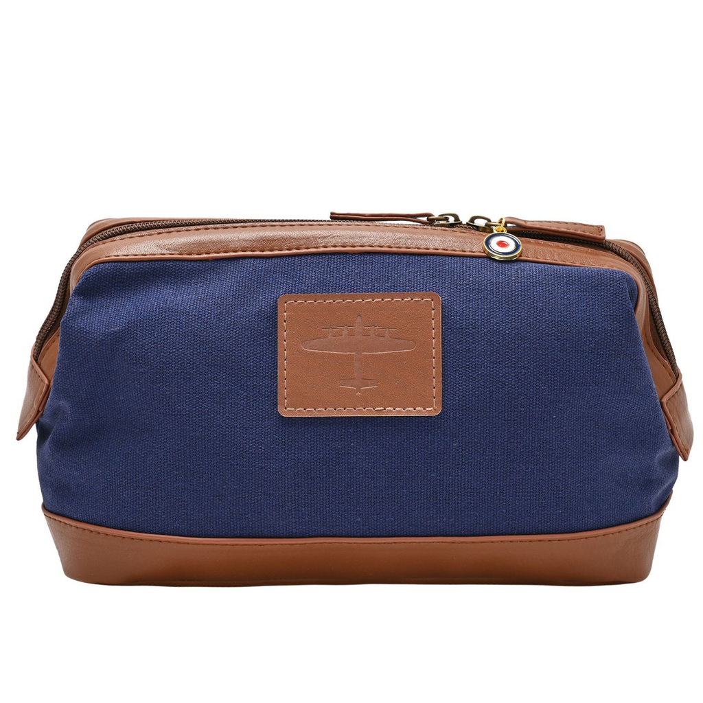 RAF Canvas & Faux Leather Washbag - Lancaster