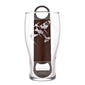 RAF Etched Pint Glass & Bottle Opener Set - Spitfire
