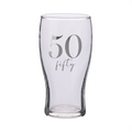 Milestones Beer Glass 50th Birthday