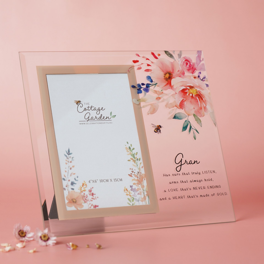 The Cottage Garden Glass Photo Frame - Gran