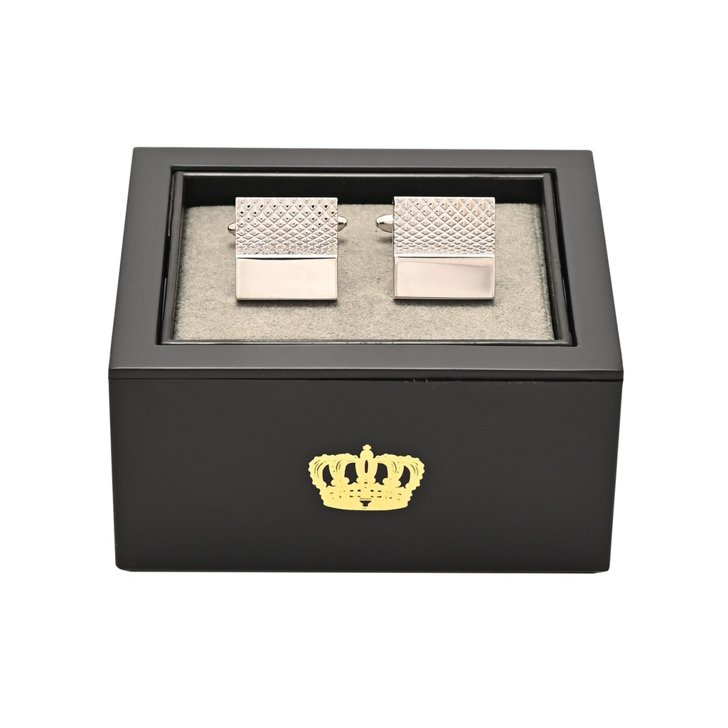 Harvey Makin Criss-Cross Square Cufflinks