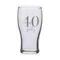 Milestones Beer Glass 40th Birthday