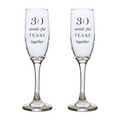 Amore Champagne Flutes Set of 2 - 30th Anniversary