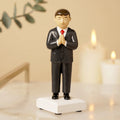 Faith & Hope Figurine - Communion Boy - Brown Hair