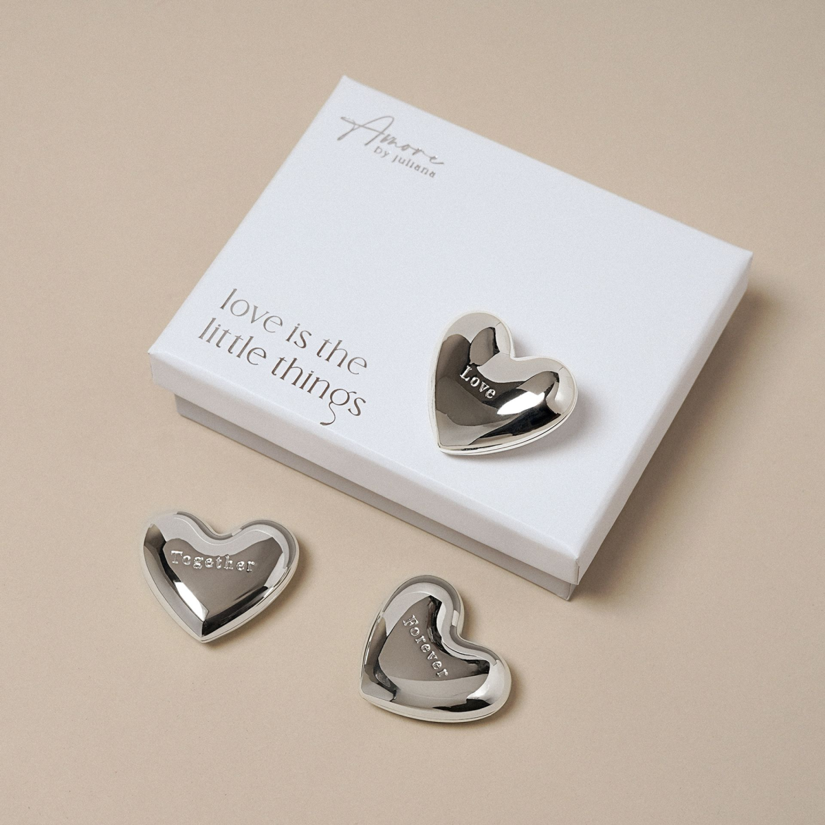 Amore Silverplated Charms - Love