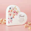 The Cottage Garden Ceramic Heart - Friend