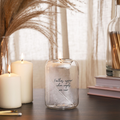 Thoughts of You Feather Glass Tea Light Holder - Feathers