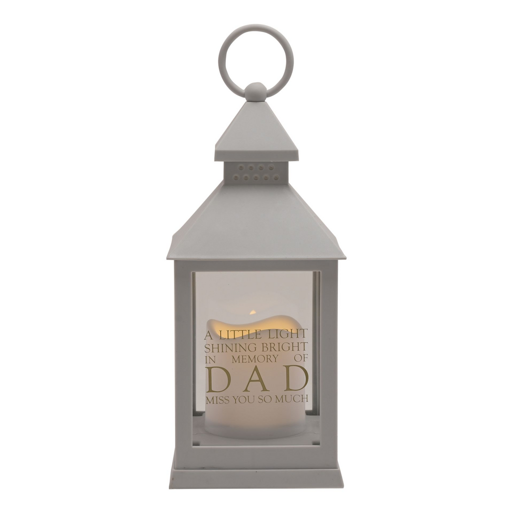 Thoughts of You Graveside Lantern Grey Dad