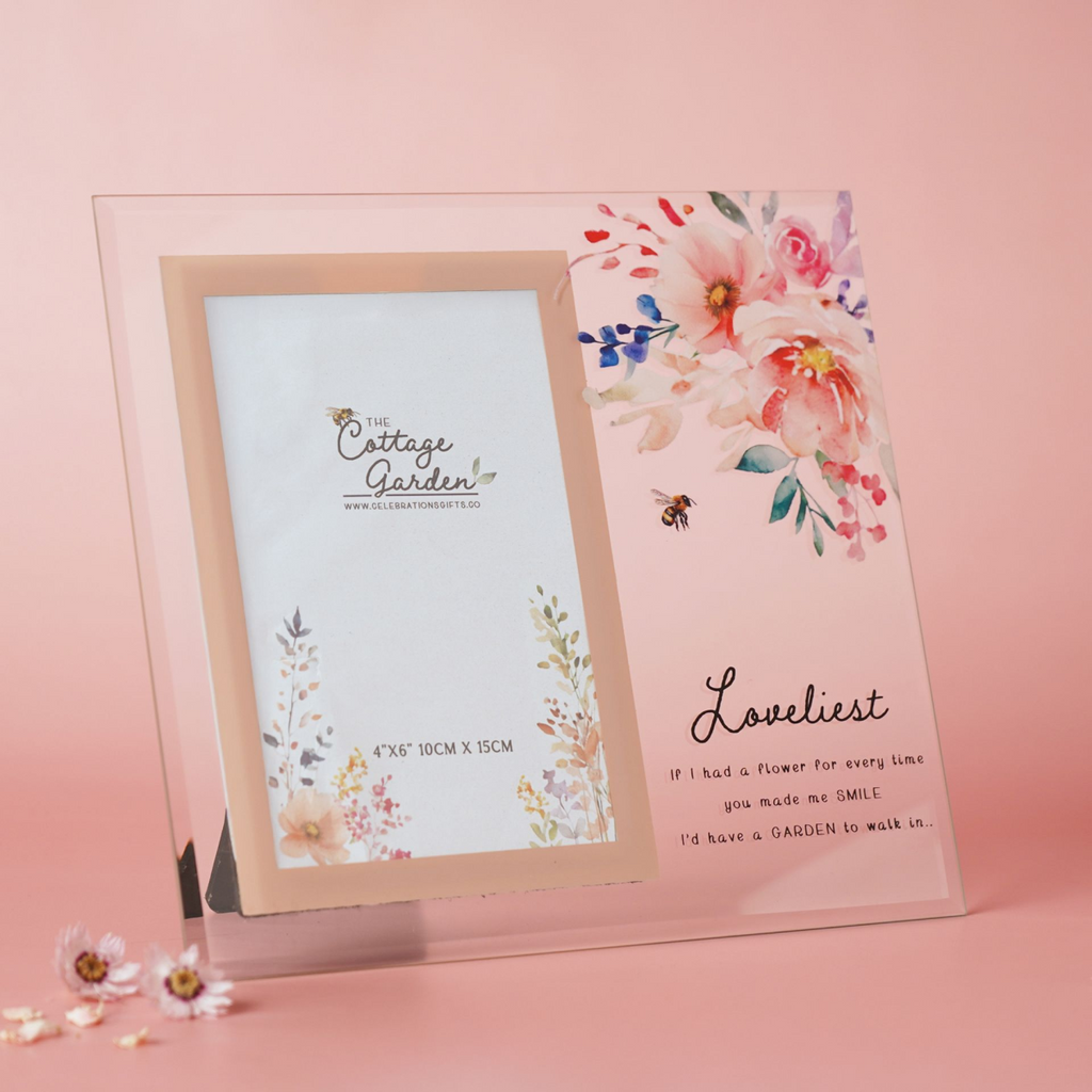 The Cottage Garden Glass Photo Frame - Loveliest