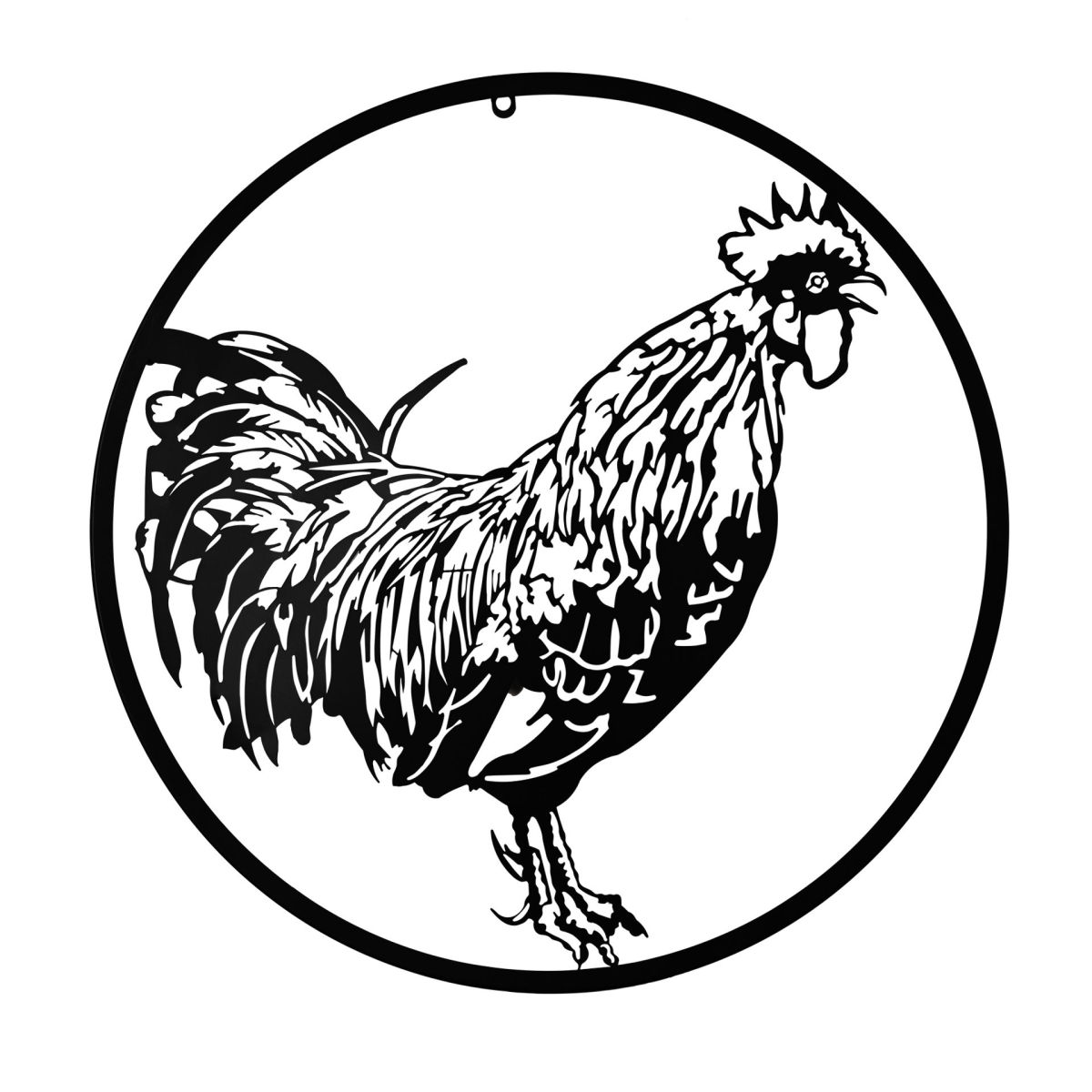 Country Living Metal Wall Art 60cm - Cockerel