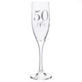 Milestones Champagne Flute 50th Birthday