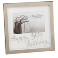 Milestones Box Frame 6 x 4 Mirror Print - 30th