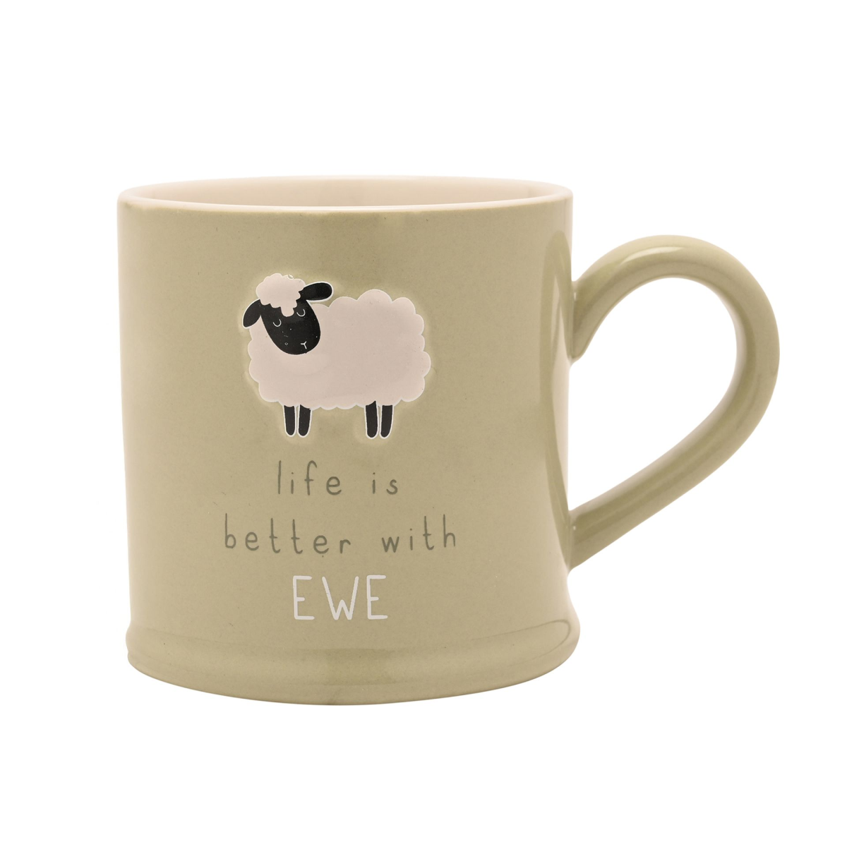 Love Life Embossed Mug - It's Better With Ewe