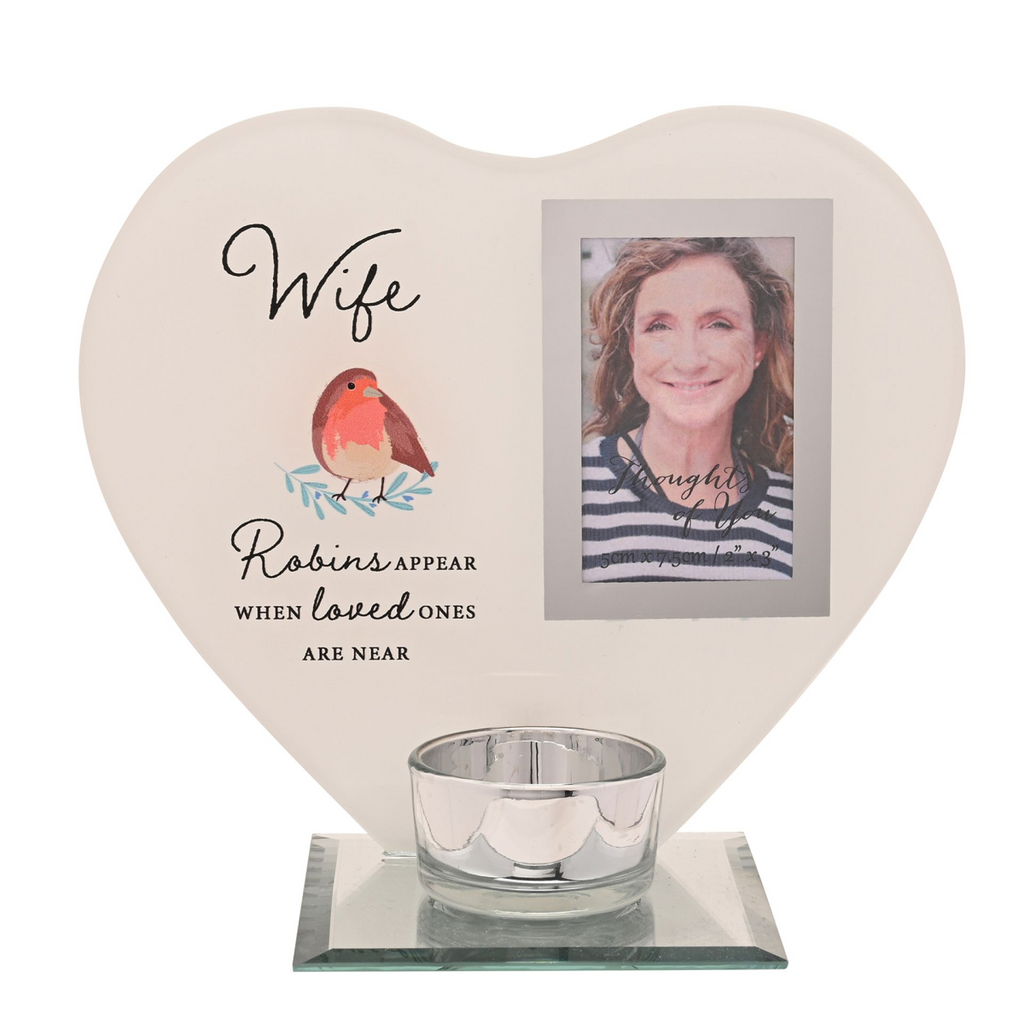 Thoughts of You Tea Light Holder with Photo - Wife