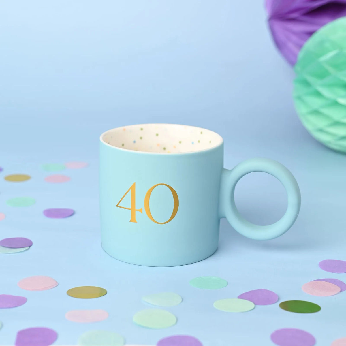 Confetti Mug Blue - 40
