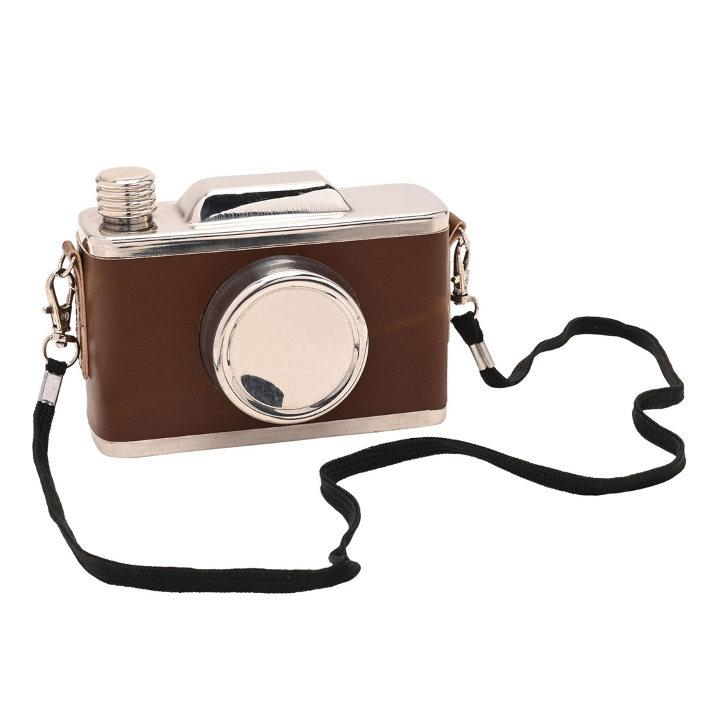 Harvey Makin Classic Hip Flask 11oz - Camera