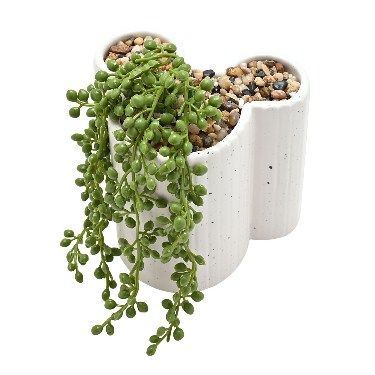 Disney Mickey Shapes Planter with Faux Plant – product view 1