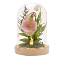 Disney Pastel Princess Florals In A Cloche With Neon Light - Moana
