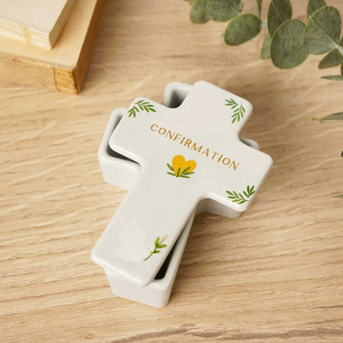 Faith & Hope Cross Trinket Box - Confirmation