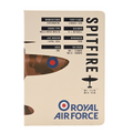 RAF A5 Lined Hardback Notebook - Spitfire