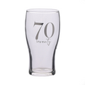 Milestones Beer Glass 70th Birthday