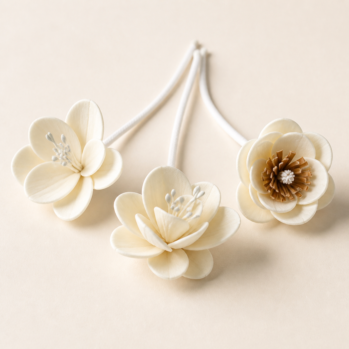 Small Diffuser Flower Trio